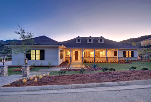 The Premiere - Front of Home at Night