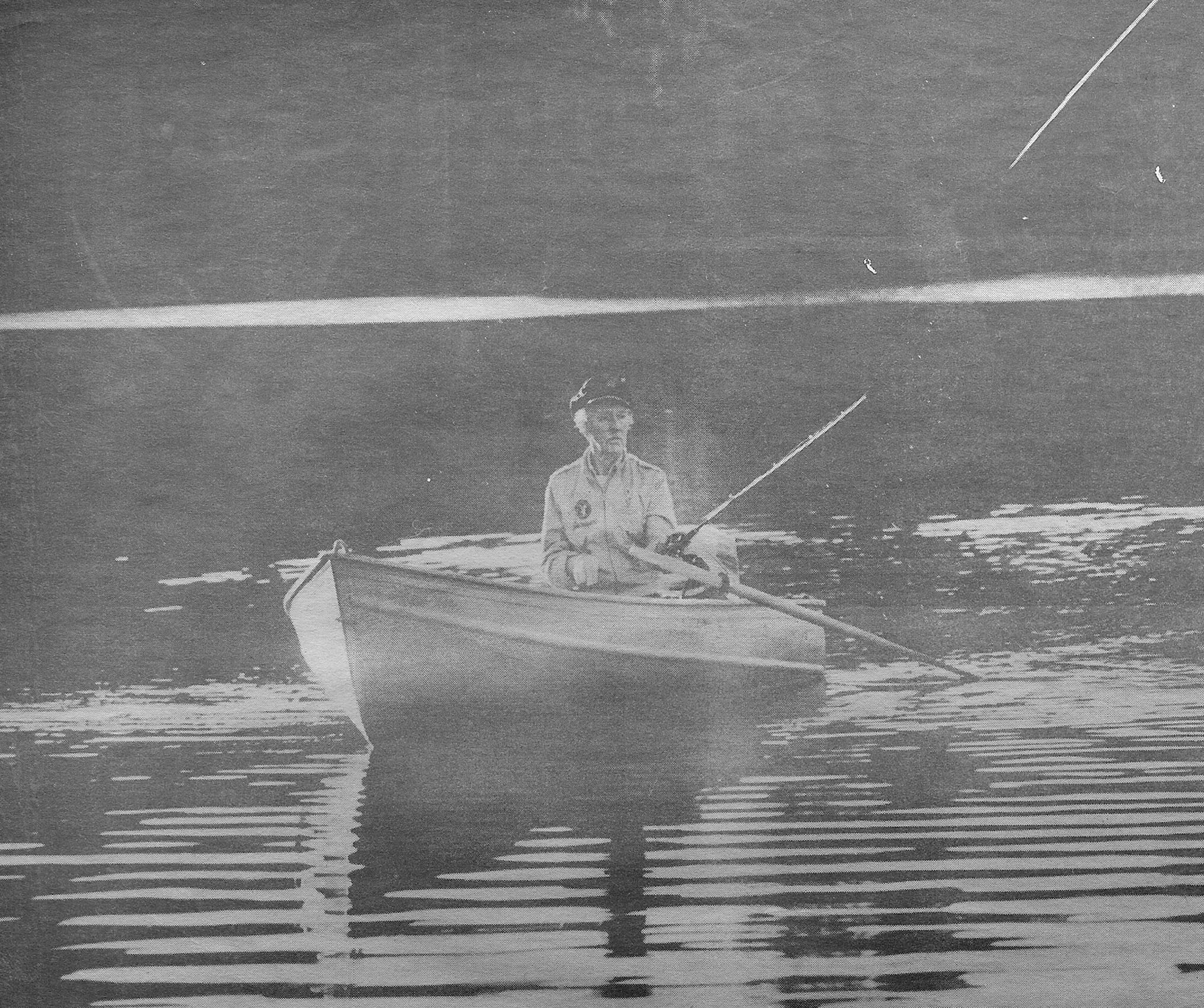 Jack Speirs fishing on Lake Sherwood